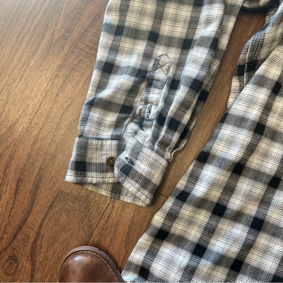 Carhartt Relaxed Fit Long Sleeve Flannel Shirt White/Black Mens 3XL - Picture 5 of 8